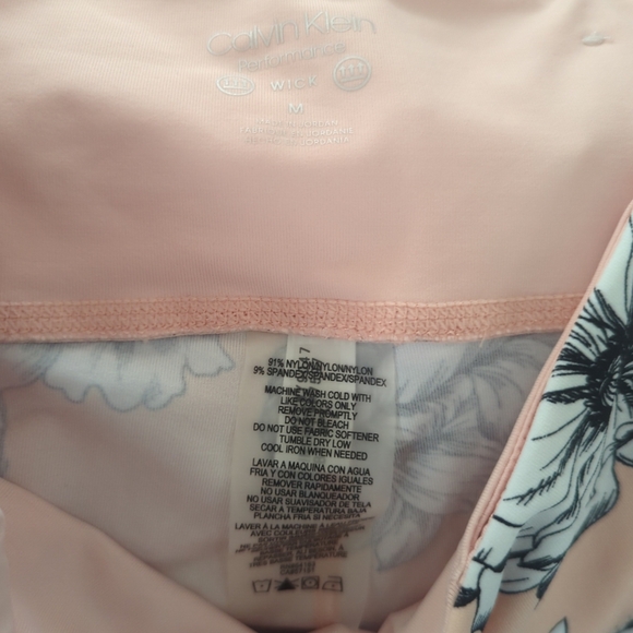 Calvin Klein performance pants floral size medium - Picture 6 of 6